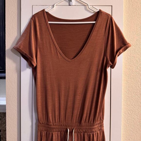 Vuori Women's All Day Romper Terracotta Heather Athleisure Size Small - Picture 6 of 8
